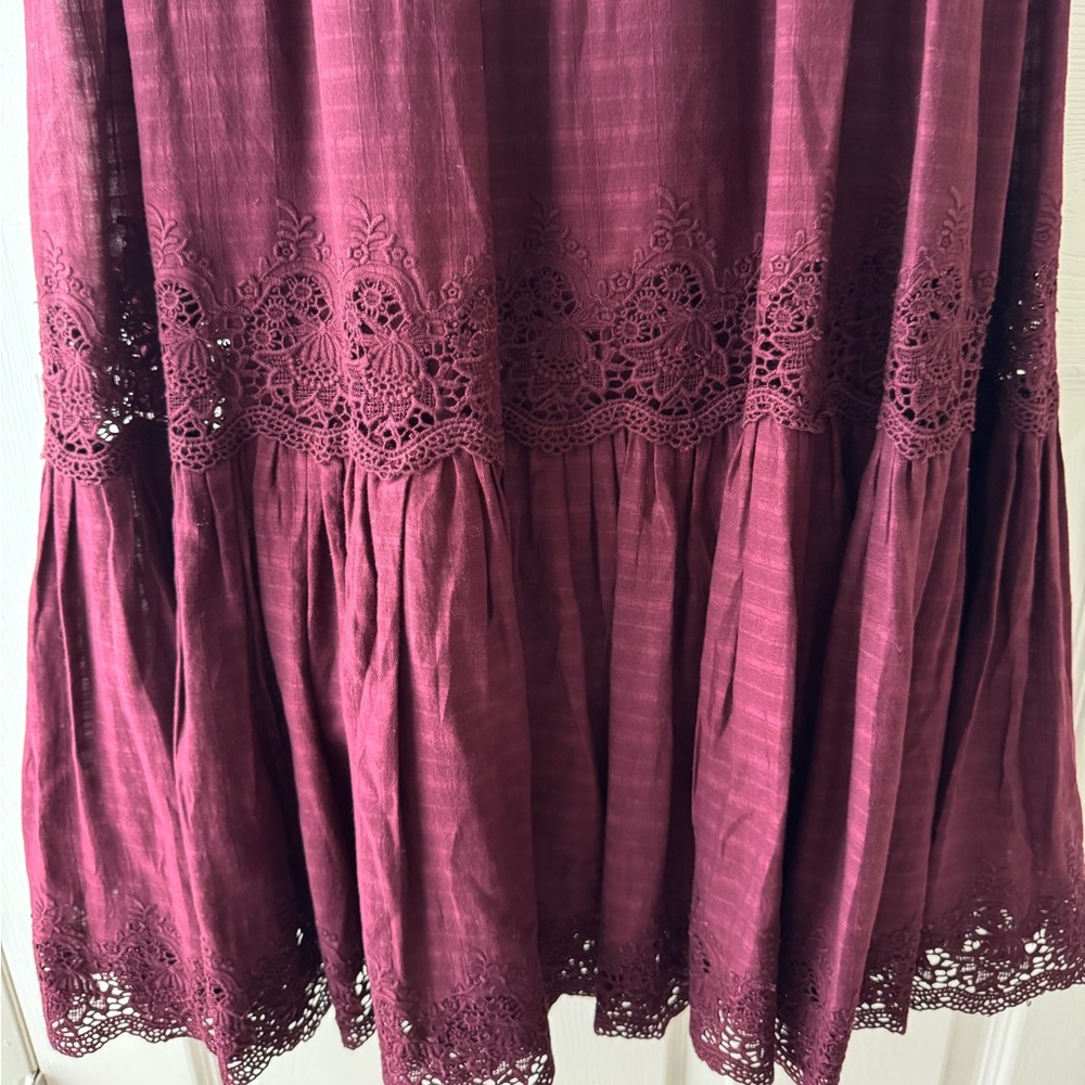 Ulla Johnson Martha Dress in Bordeaux, size 8 - Picture 12 of 15